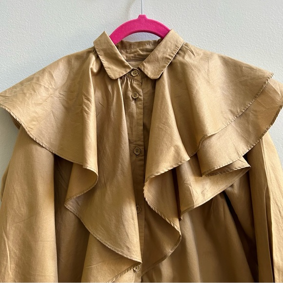 JNBY Girls’ Ruffle Shirt Dress, Size 120cm, 5-6 yrs - Picture 3 of 15